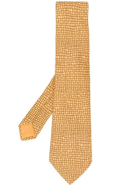 Krawat Hermès Pre-owned, żółty