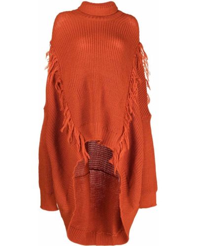 Асиметричен пуловер Yohji Yamamoto оранжево