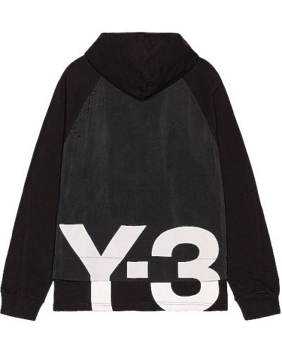 Hoodie in jersey Y-3 Yohji Yamamoto nero