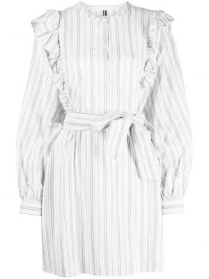 Sukienka mini w paski Tommy Hilfiger biała