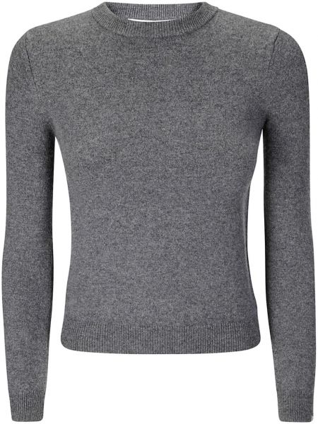 Rund hals kashmir sweatshirt med rund hals Extreme Cashmere grå