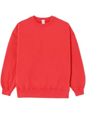 Sweat col rond en coton col rond Re/done rouge