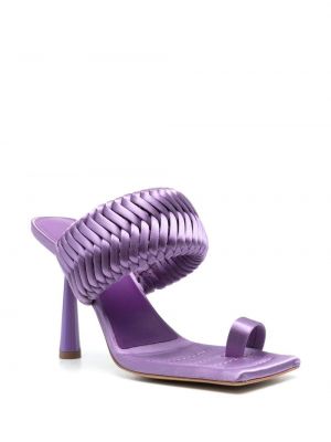Sandales à bouts carrés Giaborghini violet