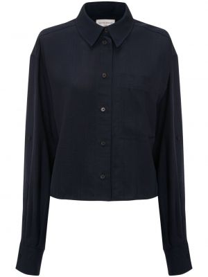 Marškiniai su kišenėmis Victoria Beckham mėlyna