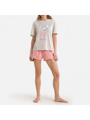 Pijama de algodón Harry Potter rosa