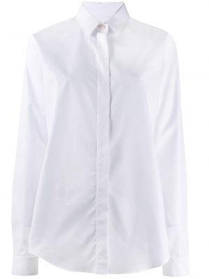 Camisa de algodón Saint Laurent blanco
