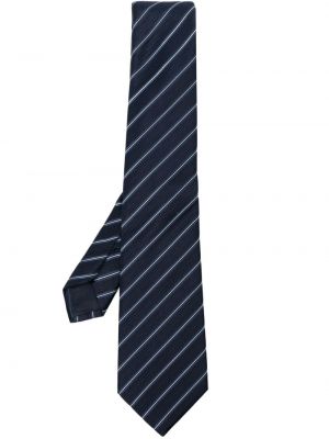 Jedwabny krawat w paski Giorgio Armani