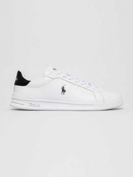 Białe sneakersy skórzane Polo Ralph Lauren