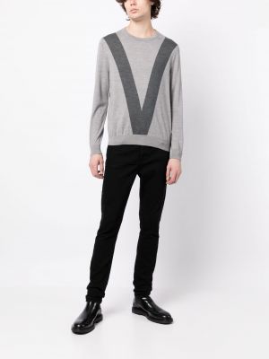 Pullover mit rundem ausschnitt Ports V grau