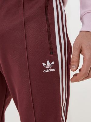Спортивные штаны Adidas Originals бордовые