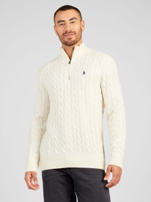 Kašmírový vlnený sveter Polo Ralph Lauren biela