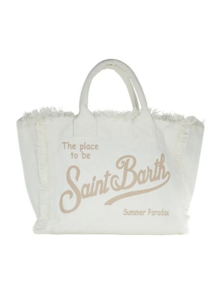 Shopperka elegancka Mc2 Saint Barth biała