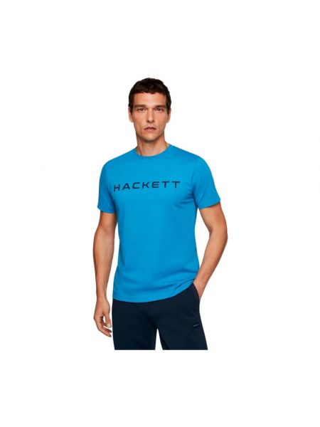 T-shirt aus baumwoll Hackett blau