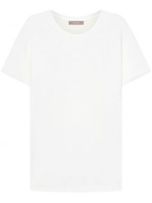 T-shirt con scollo tondo 12 Storeez bianco