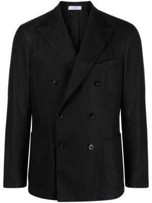 Dobbeltradet blazer Boglioli sort