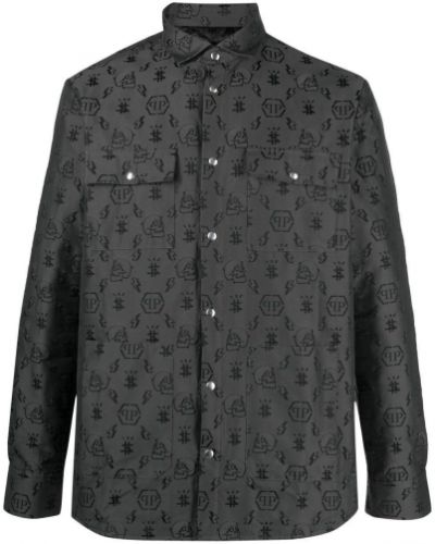 Camisa con bordado Philipp Plein negro