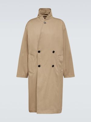 Trench di cotone Lemaire beige