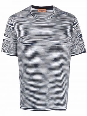 Camiseta con estampado con estampado abstracto Missoni azul