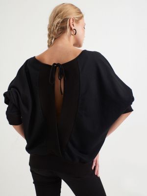 Bluza z otwartymi plecami Cool & Sexy czarna