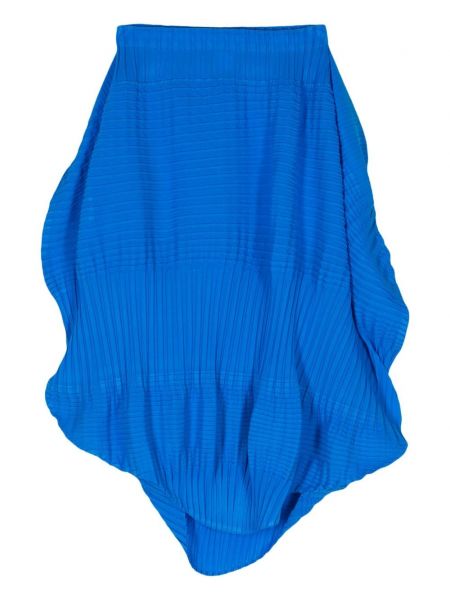 Jupe longue plissé Issey Miyake bleu