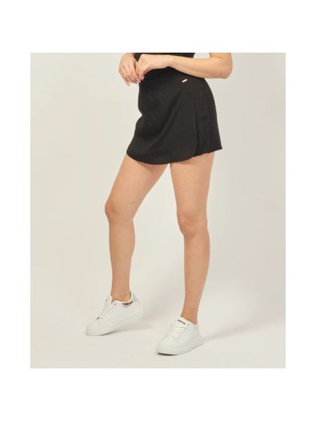 Pantalones cortos de raso de tejido jacquard Armani Exchange negro