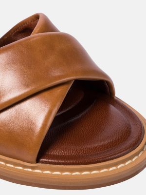 Sandales en cuir See By Chloé marron