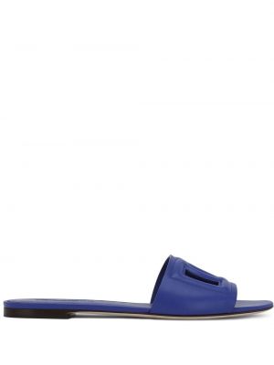 Kožne sandale Dolce & Gabbana plava