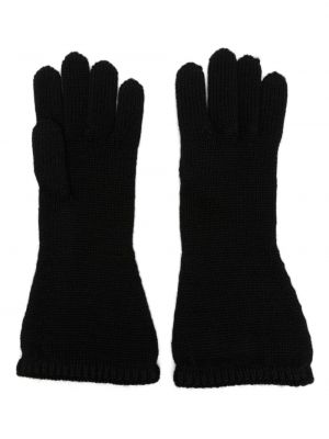 Vlnené rukavice Yohji Yamamoto čierna
