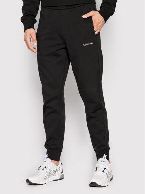Relaxed fit sportinės kelnes Calvin Klein juoda