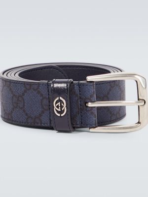 Cintura di pelle Gucci blu