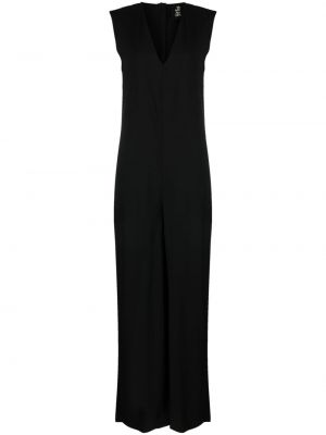 Αμάνικη ολόσωμη φόρμα με λαιμόκοψη v Thom Krom μαύρο