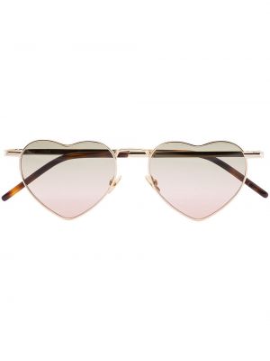 Szív mintás napszemüveg Saint Laurent Eyewear aranyszínű