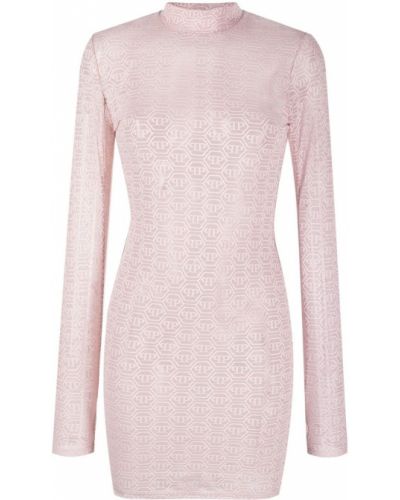 Trykt dress Philipp Plein rosa