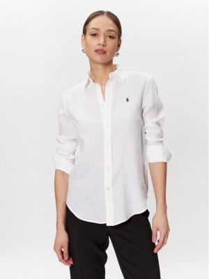 Košulja bootcut Polo Ralph Lauren bijela