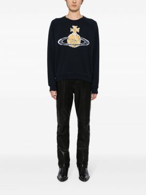 Sweatshirt aus baumwoll mit print Vivienne Westwood blau