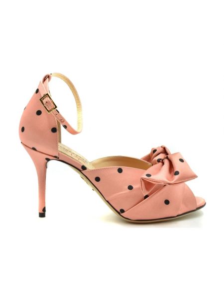 Elegante sandale mit absatz mit hohem absatz Charlotte Olympia pink