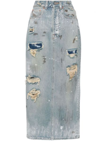 Pencil skirt Vetements blå