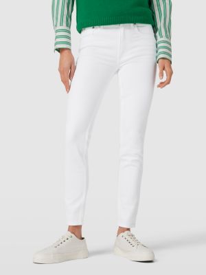 Jeansy skinny z wysoką talią Polo Ralph Lauren białe