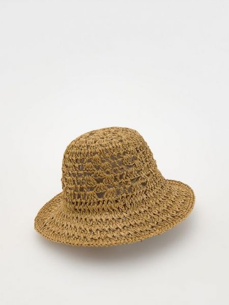 Плетений капелюх Reserved коричневий