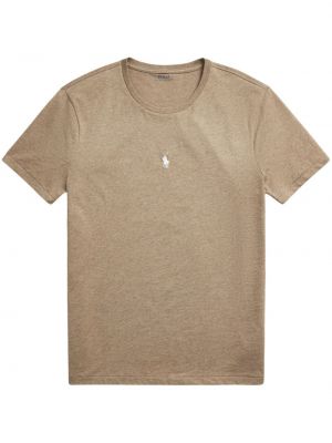 Bombažna polo majica z vezenjem z gumbi Polo Ralph Lauren