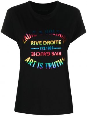 T-shirt mit print Zadig&voltaire schwarz