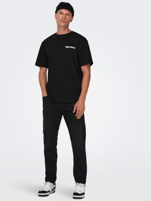 Pantalones bootcut Only & Sons negro