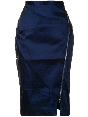 Falda de tubo ajustada Lisa Von Tang azul