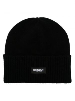 Плетена шапка Dondup черно