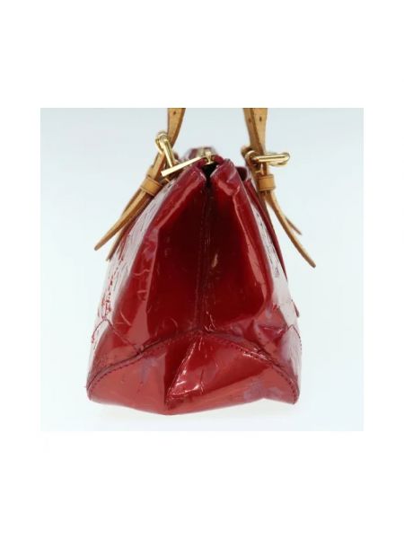 Bolsa de hombro de cuero retro Louis Vuitton Vintage rojo