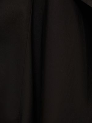 Top sin mangas de algodón drapeado Yohji Yamamoto negro