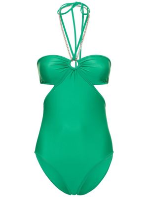Jednodijelni kupaći kostim Paco Rabanne zelena