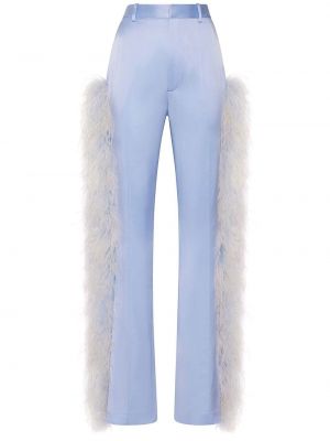 Сатенени панталон с пера Lapointe синьо