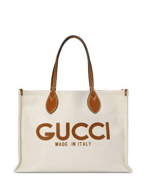 Geantă shopper cu imagine Gucci