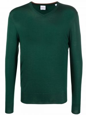 Jersey con escote v de tela jersey Aspesi verde